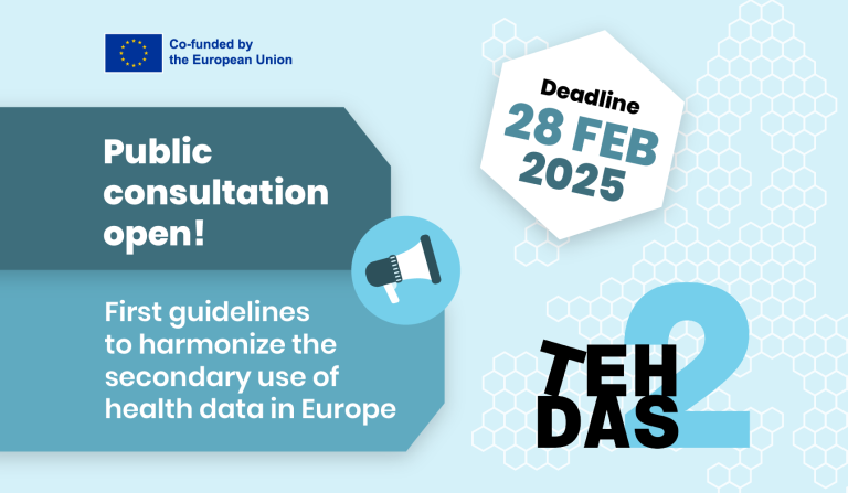 TEHDAS2: public consultation regarding first guidelines towards the harmonization of the secondary use of health data